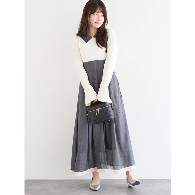 リブ切り替えドットワンピース | LUDIC PARK | 詳細画像14 