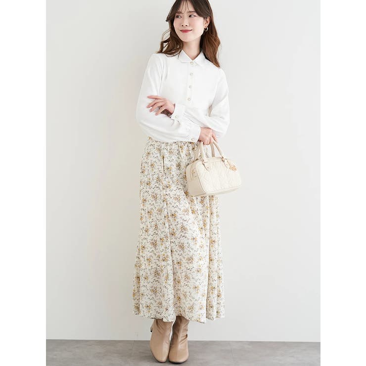 花柄ベルト付きワンピース | LUDIC PARK | 詳細画像2 