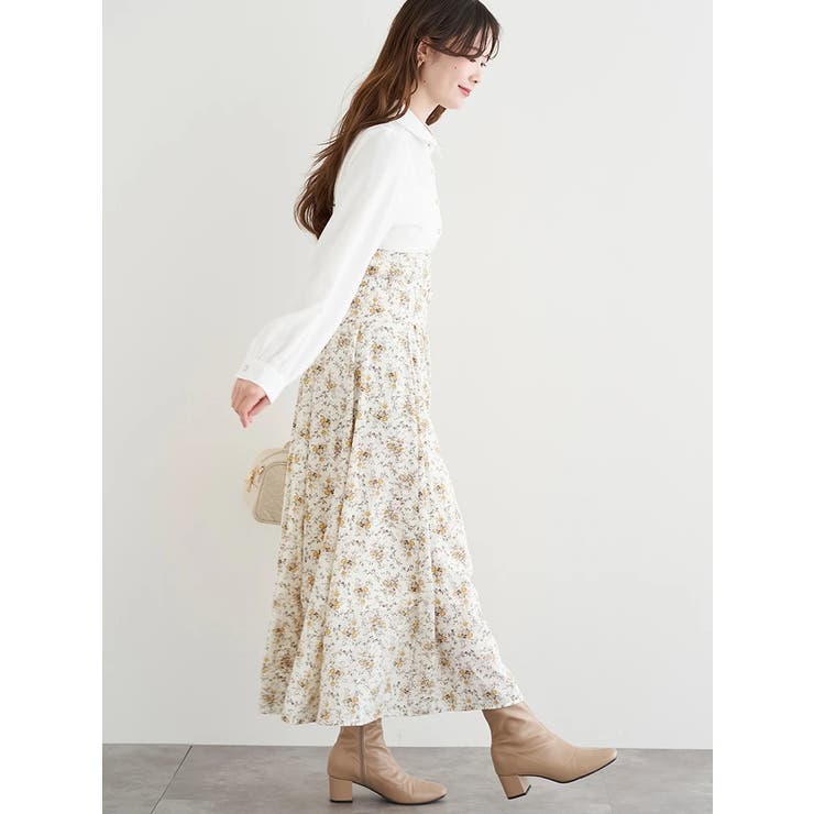 花柄ベルト付きワンピース | LUDIC PARK | 詳細画像3 