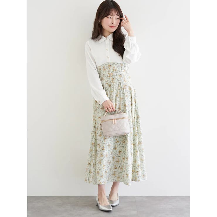 花柄ベルト付きワンピース | LUDIC PARK | 詳細画像8 