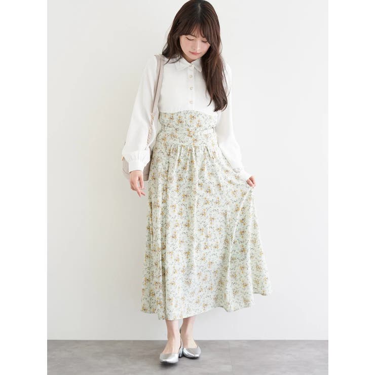 花柄ベルト付きワンピース | LUDIC PARK | 詳細画像9 