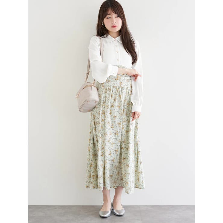 花柄ベルト付きワンピース | LUDIC PARK | 詳細画像10 