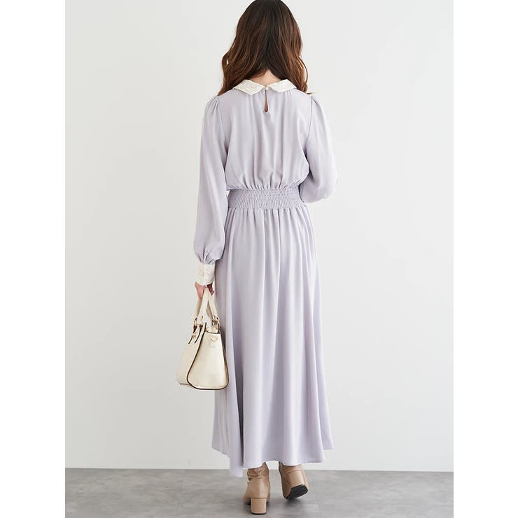 襟レースシャーリングワンピース | LUDIC PARK | 詳細画像4 