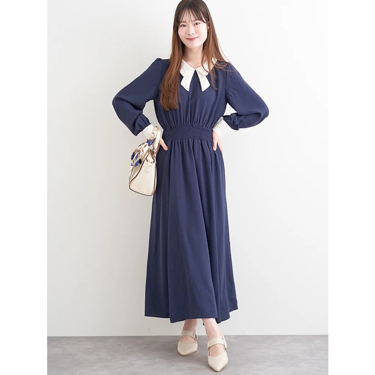 襟レースシャーリングワンピース | LUDIC PARK | 詳細画像6 