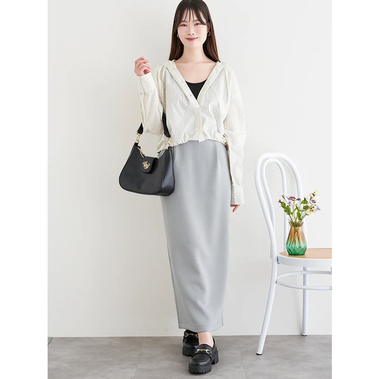 スフレタッチダンボール ナローロングスカート | LUDIC PARK | 詳細画像15 