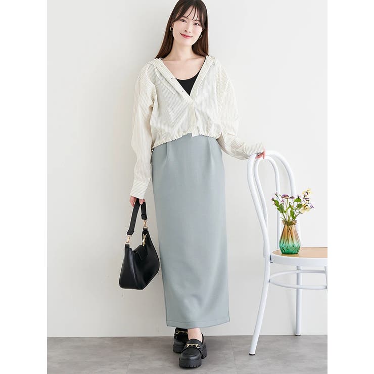 スフレタッチダンボール ナローロングスカート | LUDIC PARK | 詳細画像16 