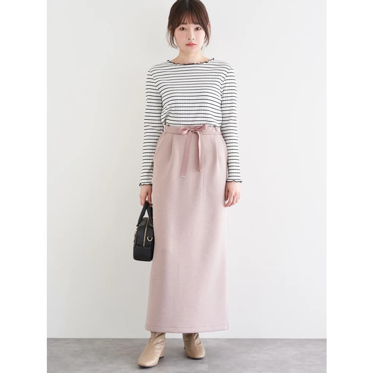 スフレタッチダンボール ナローロングスカート | LUDIC PARK | 詳細画像36 