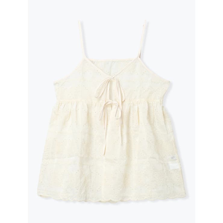 アイボリー | 花柄刺繍キャミソールビスチェ | LUDIC PARK