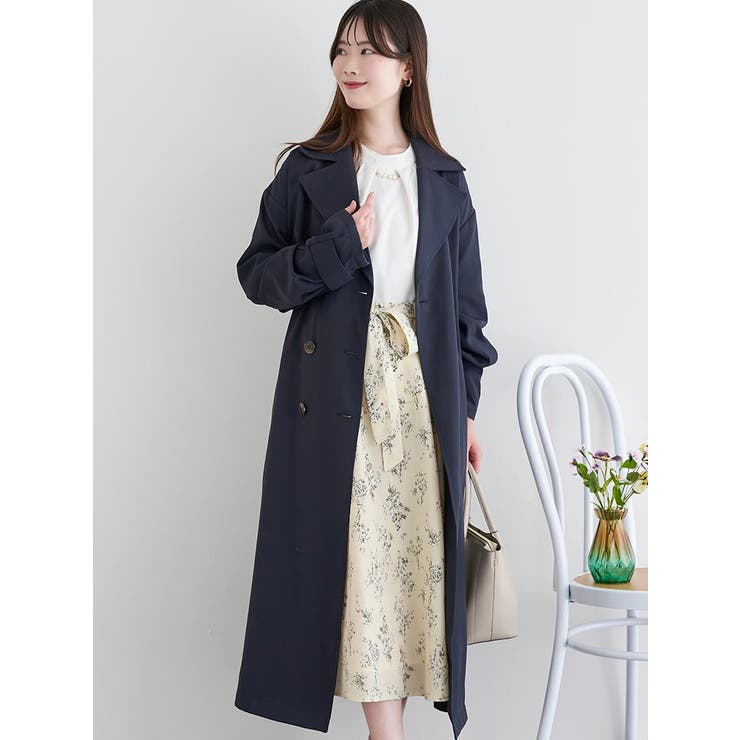 紺 | ツイルトレンチコート | LUDIC PARK