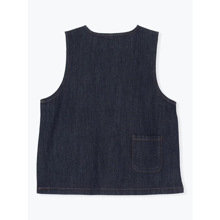 フロントダブルボタンデニムベスト | LUDIC PARK | 詳細画像2 