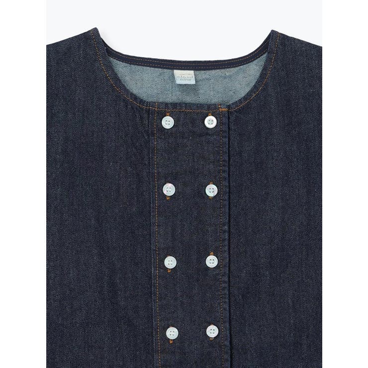 フロントダブルボタンデニムベスト | LUDIC PARK | 詳細画像3 