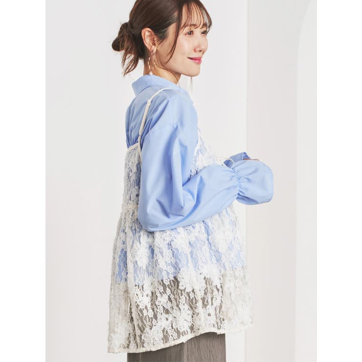 レースオーガンジーキャミソールビスチェ | LUDIC PARK | 詳細画像3 