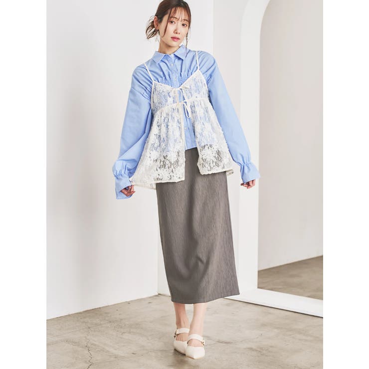 レースオーガンジーキャミソールビスチェ | LUDIC PARK | 詳細画像5 