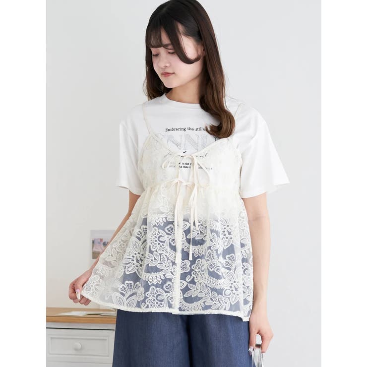 レースオーガンジーキャミソールビスチェ | LUDIC PARK | 詳細画像10 