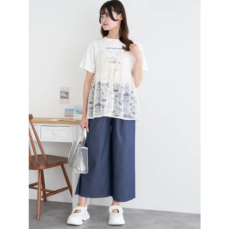 レースオーガンジーキャミソールビスチェ | LUDIC PARK | 詳細画像15 