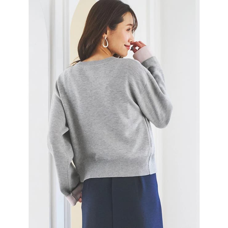 ハトメボタン配色クルーネックカーディガン | LUDIC PARK | 詳細画像16 