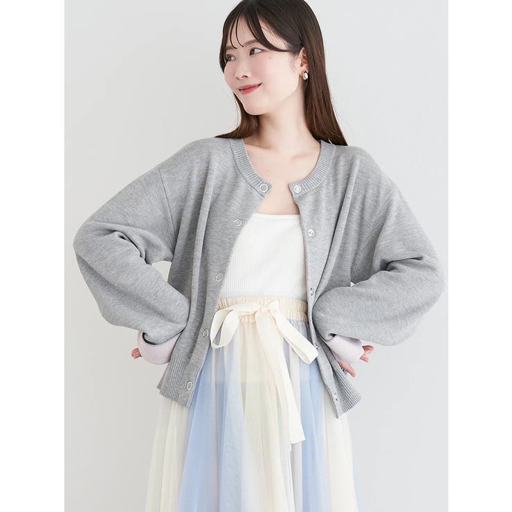 ハトメボタン配色クルーネックカーディガン | LUDIC PARK | 詳細画像22 