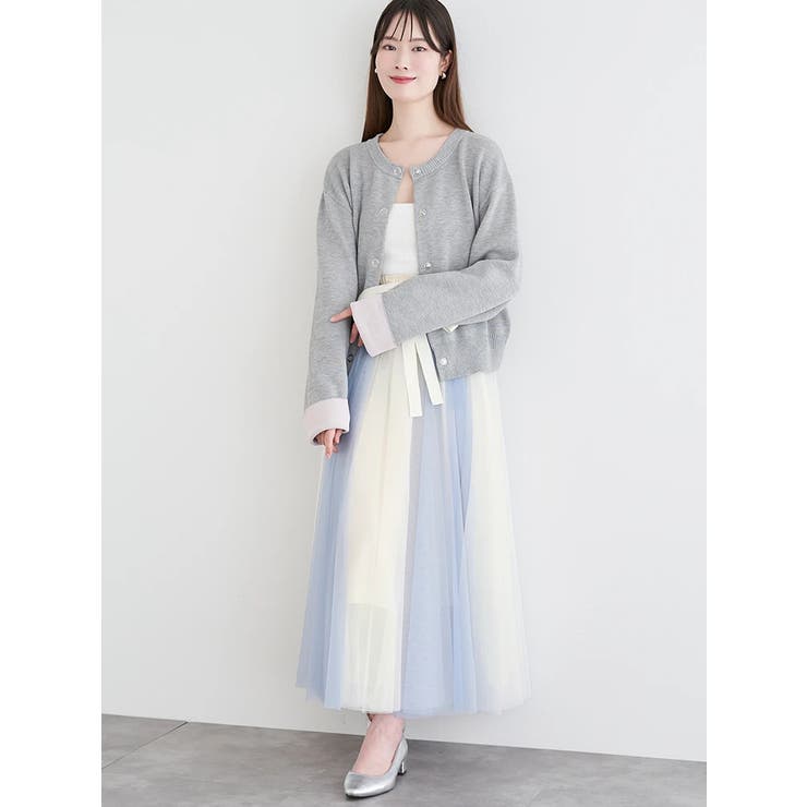 ハトメボタン配色クルーネックカーディガン | LUDIC PARK | 詳細画像27 