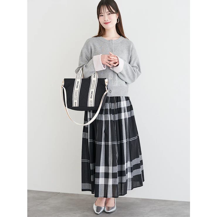 ハトメボタン配色クルーネックカーディガン | LUDIC PARK | 詳細画像30 