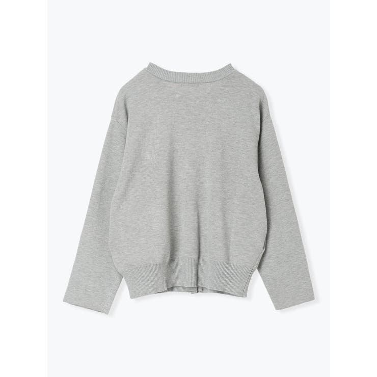 ハトメボタン配色クルーネックビッグカーディガン | LUDIC PARK | 詳細画像12 