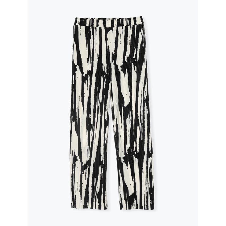 黒 | アソート柄プリーツスカンツ | LUDIC PARK