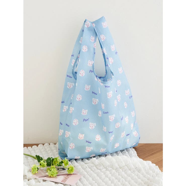 - | OSAMU GOODS 総柄ショッピングバッグ ブルー | LUDIC PARK