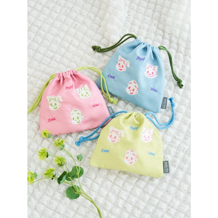 OSAMU GOODS POP刺繍巾着 ピンク | LUDIC PARK | 詳細画像2 