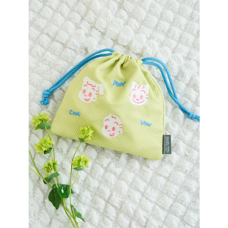 - | OSAMU GOODS POP刺繍巾着 グリーン | LUDIC PARK