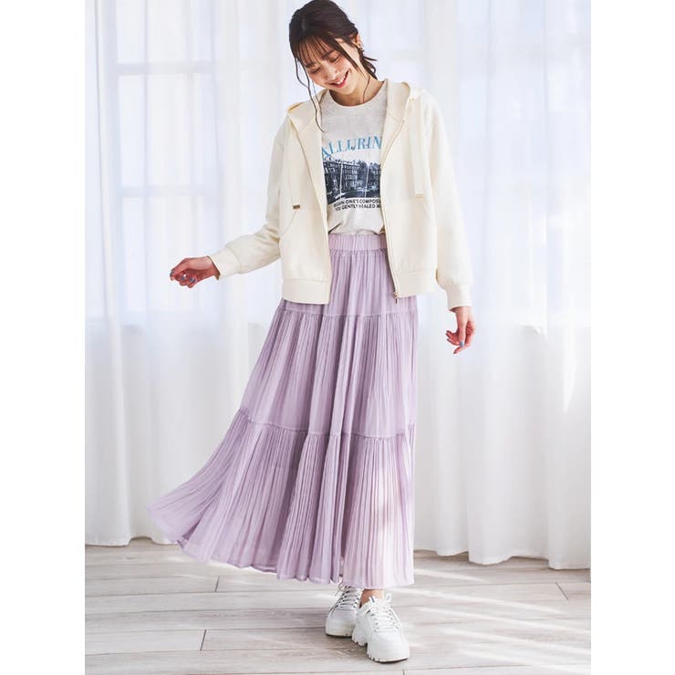 シフォンプリーツティアードスカート | LUDIC PARK | 詳細画像5 