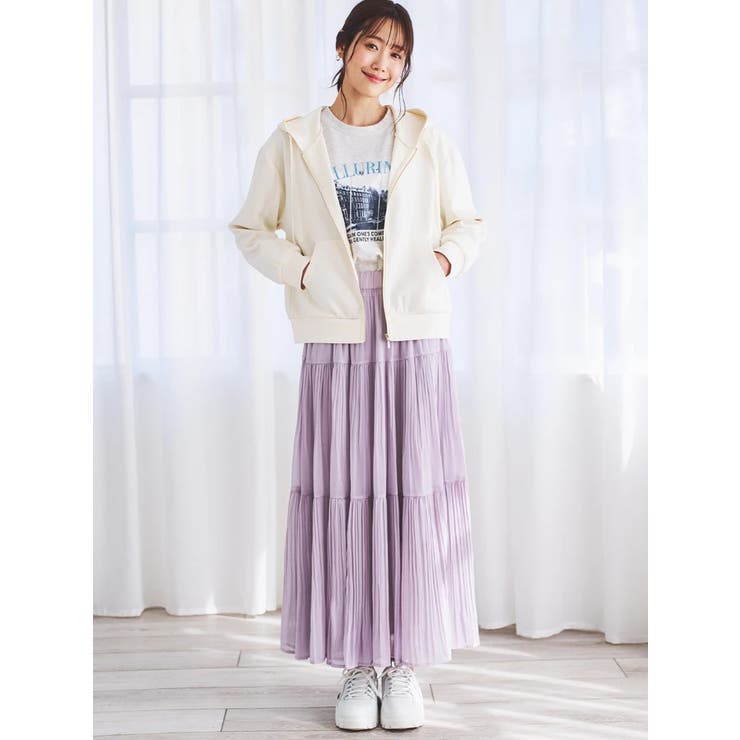 シフォンプリーツティアードスカート | LUDIC PARK | 詳細画像6 