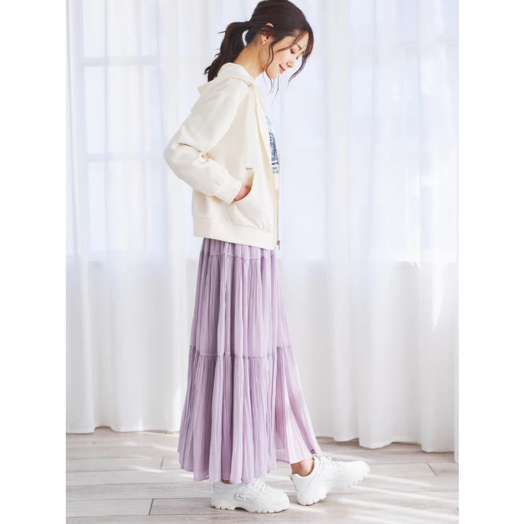 シフォンプリーツティアードスカート | LUDIC PARK | 詳細画像8 