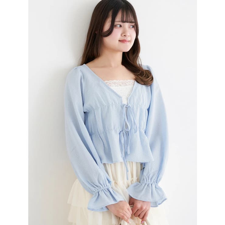 ラインストーンふくれジャガードボレロ | LUDIC PARK | 詳細画像2 