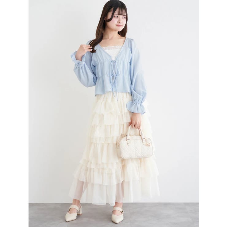 ラインストーンふくれジャガードボレロ | LUDIC PARK | 詳細画像6 