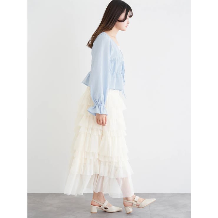 ラインストーンふくれジャガードボレロ | LUDIC PARK | 詳細画像8 