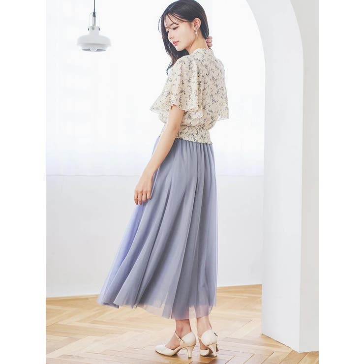 無地花柄ピンタックブラウス | LUDIC PARK | 詳細画像8 