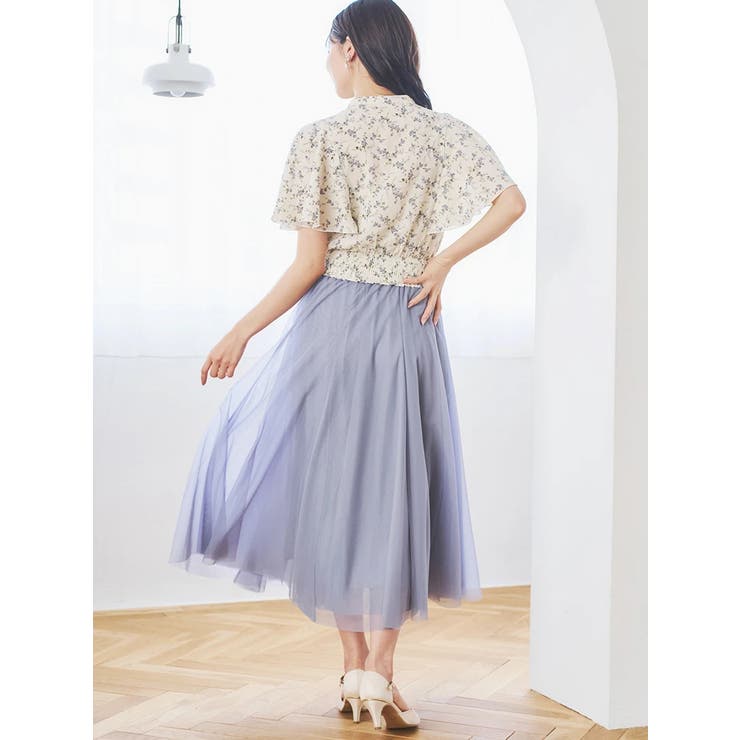 無地花柄ピンタックブラウス | LUDIC PARK | 詳細画像9 