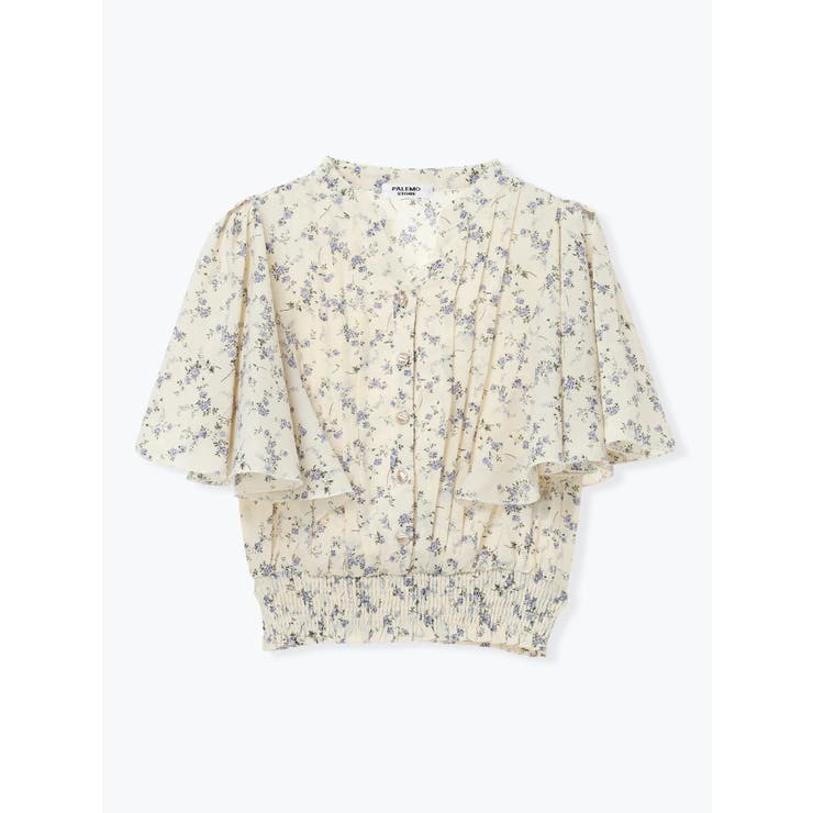 無地花柄ピンタックブラウス | LUDIC PARK | 詳細画像10 