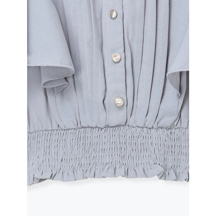 無地花柄ピンタックブラウス | LUDIC PARK | 詳細画像14 