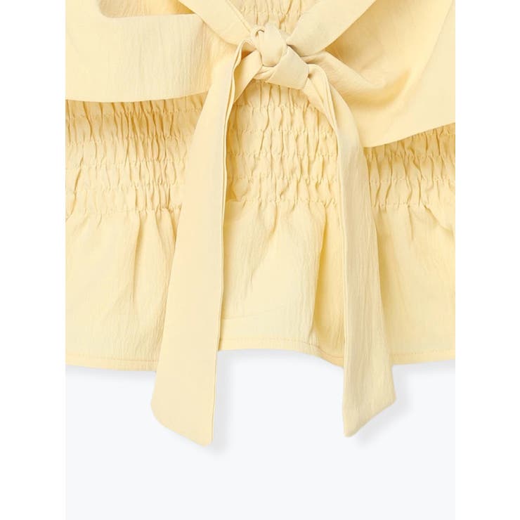 無地シャーリングブラウス | LUDIC PARK | 詳細画像5 