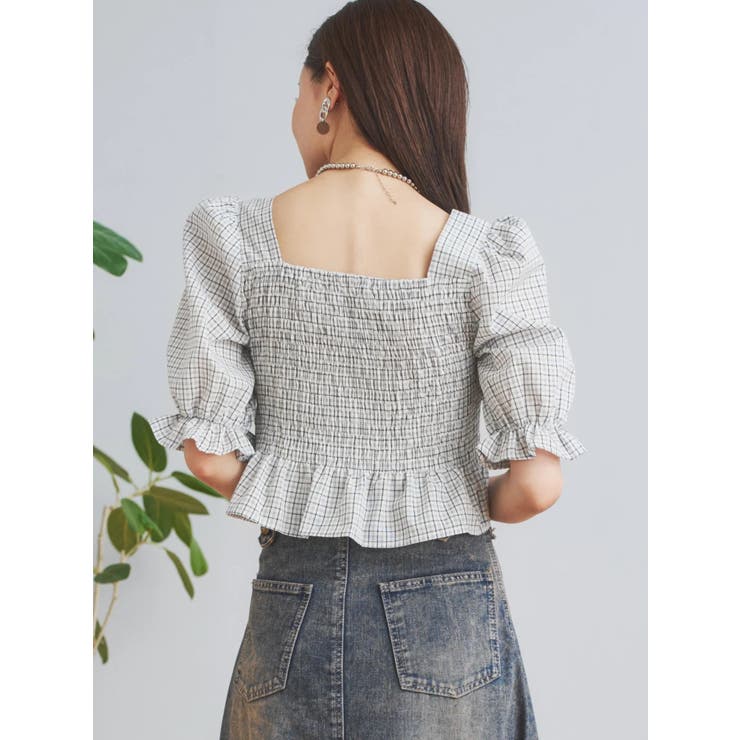 柄アソートシャーリングブラウス | LUDIC PARK | 詳細画像13 