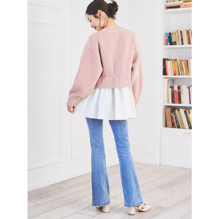 ドッキングペプラムニットカーディガン | LUDIC PARK | 詳細画像9 