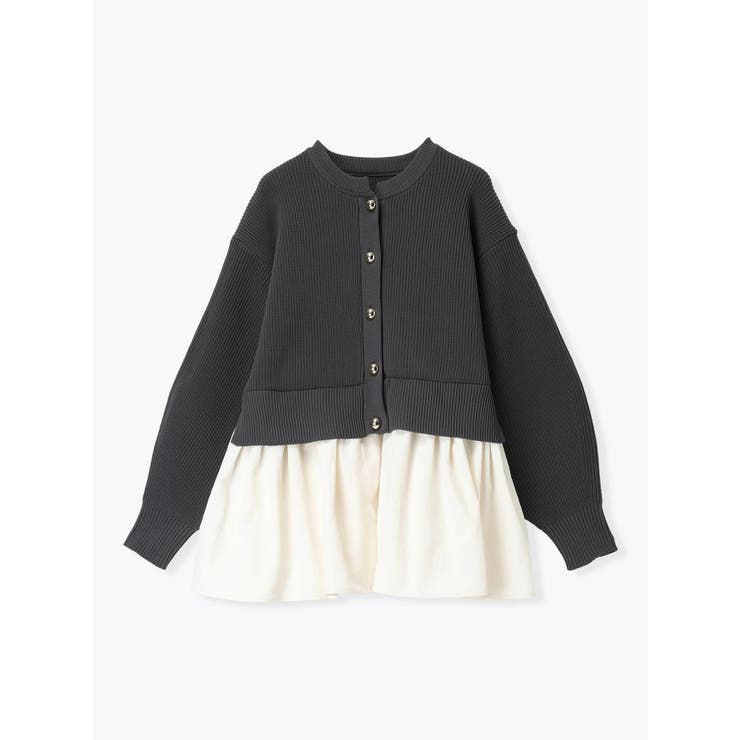 ドッキングペプラムニットカーディガン | LUDIC PARK | 詳細画像20 