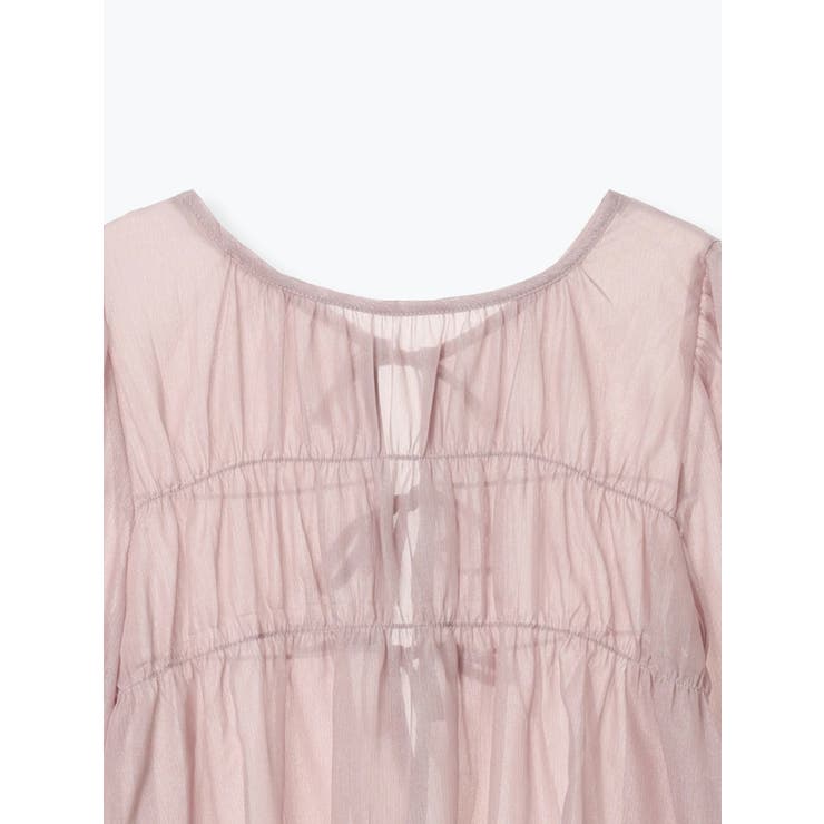 フロントリボンシアーラメブラウス | LUDIC PARK | 詳細画像15 