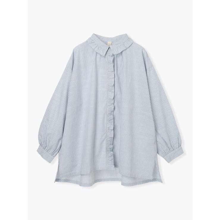 フリルストライプチュニック | LUDIC PARK | 詳細画像1 