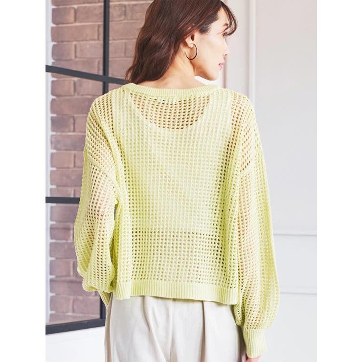 メッシュラメニットプルオーバー | LUDIC PARK | 詳細画像4 