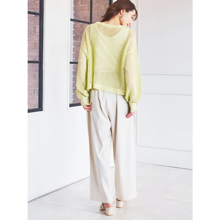 メッシュラメニットプルオーバー | LUDIC PARK | 詳細画像9 