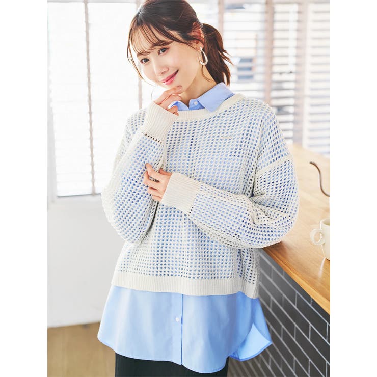 メッシュラメニットプルオーバー | LUDIC PARK | 詳細画像10 