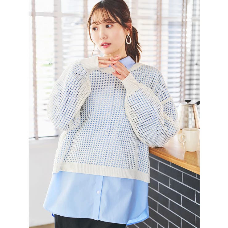 メッシュラメニットプルオーバー | LUDIC PARK | 詳細画像11 