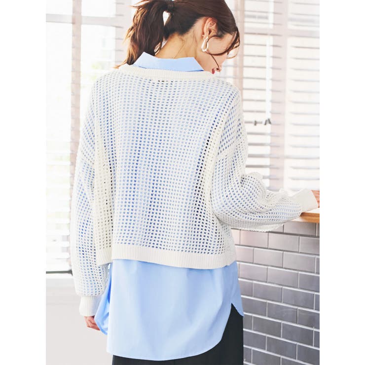 メッシュラメニットプルオーバー | LUDIC PARK | 詳細画像13 