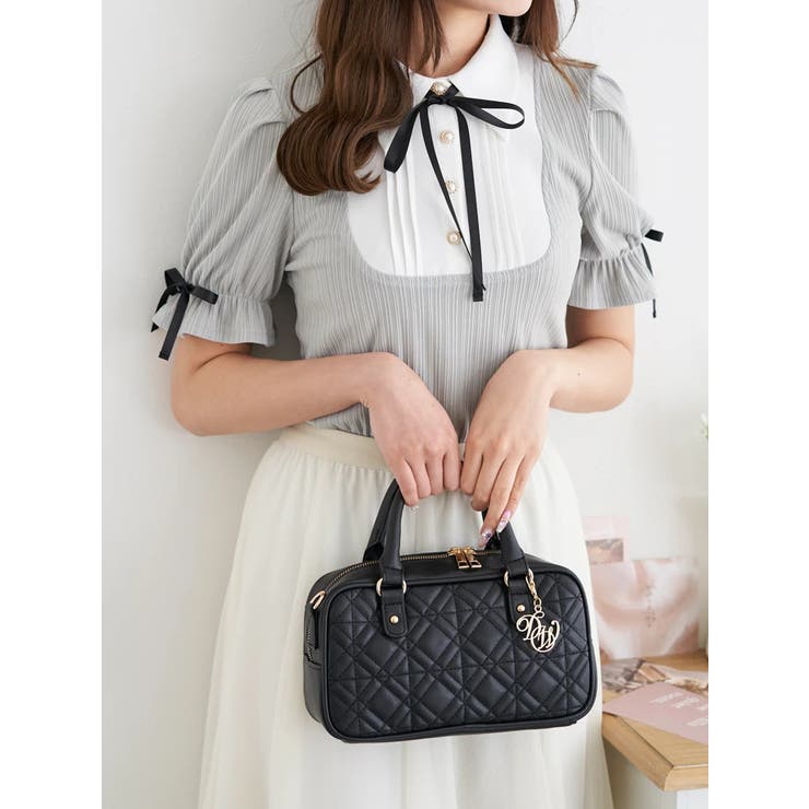 リボン付きシャツレイヤード風トップス | LUDIC PARK | 詳細画像2 